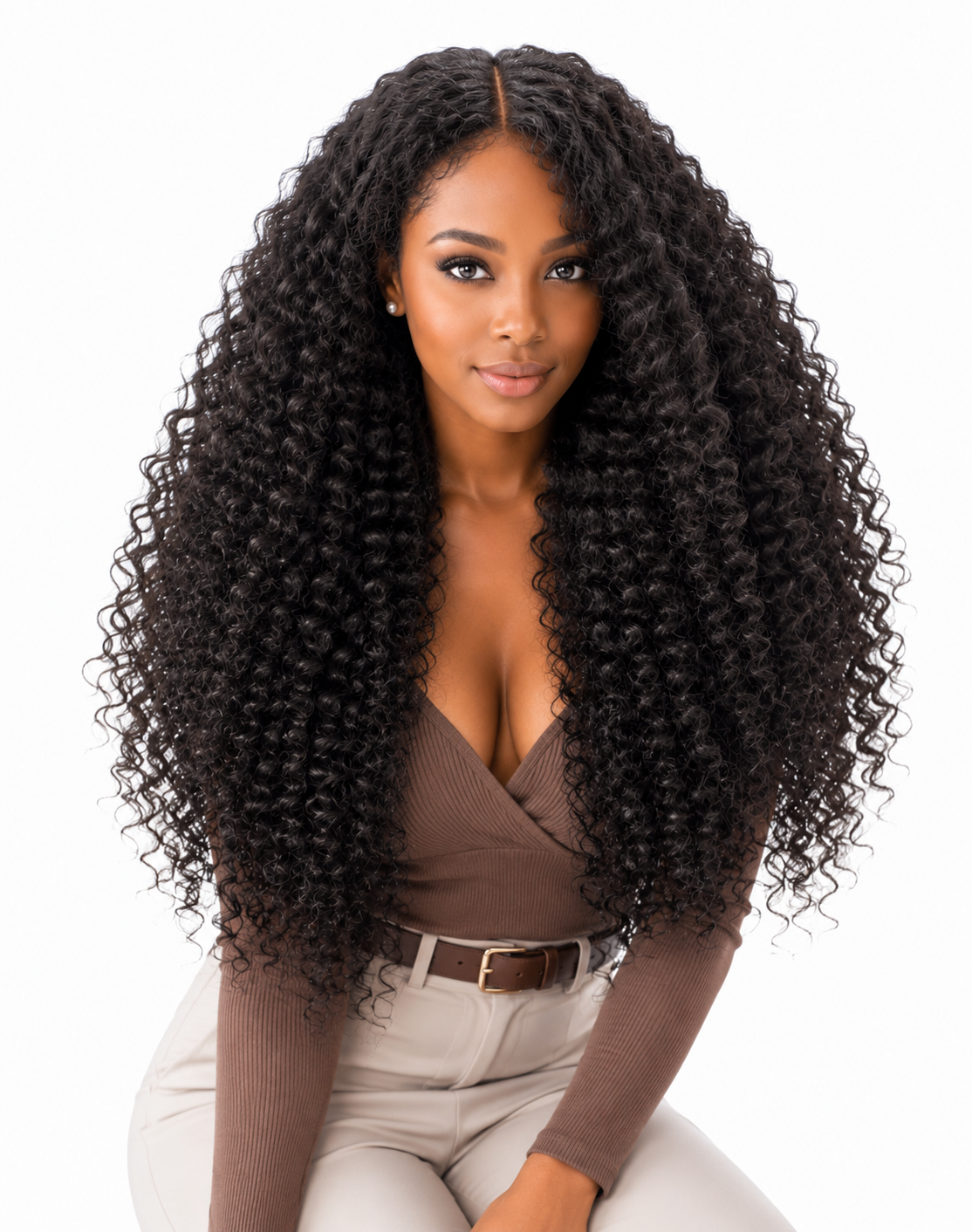 LAOS Kinky Curly Human Hair Model